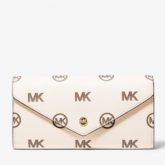 Michael kors Jet Set Travel Large Logo Embossed Envelope Wallet